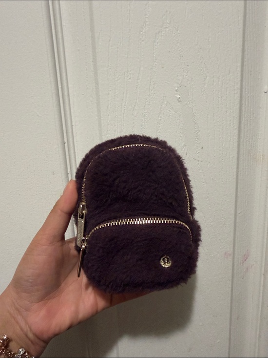 lululemon athletica Other - Plush Mini Backpack Coin Purse in Dark Brown